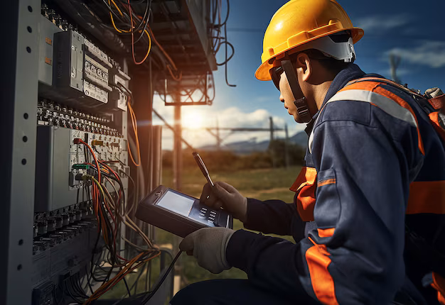 Електричар на работа